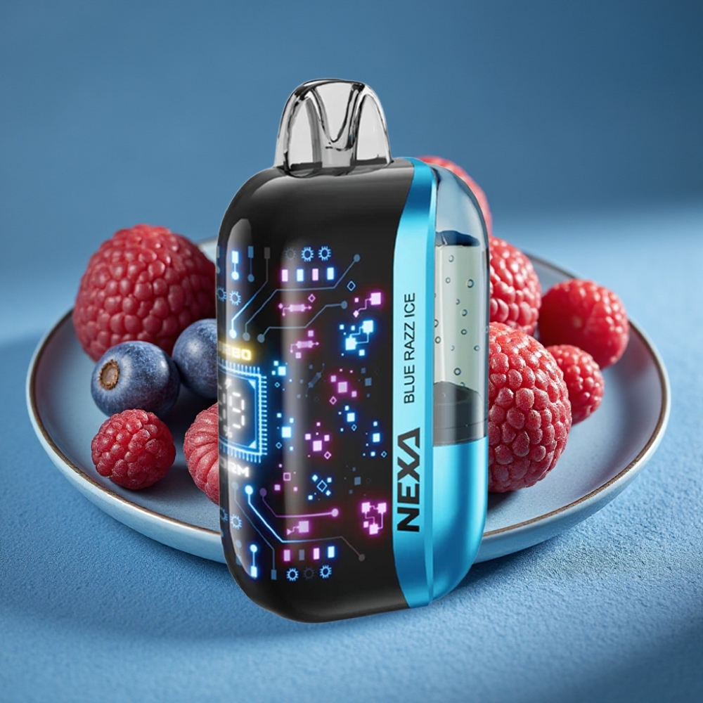 NEXA Ultra 50000 Puffs Disposable Vape Dâu Xanh Lạnh với màn hình 3D cong