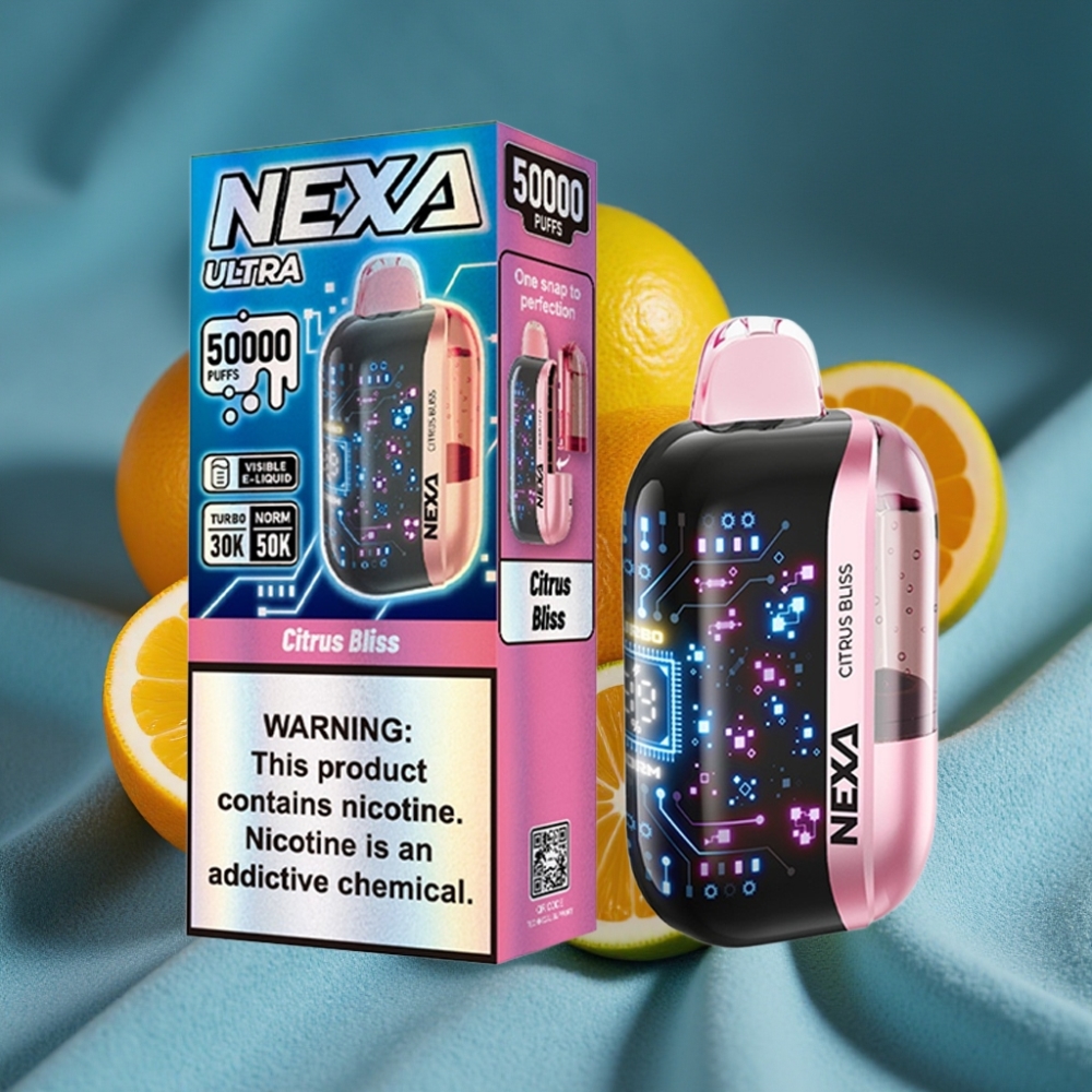 NEXA Ultra 50000 Puffs Disposable Vape Hương Cam Tươi 20ml 800mAh
