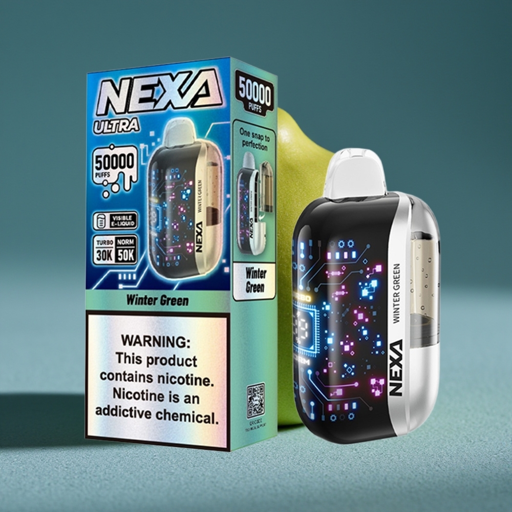 NEXA Ultra 50000 Puffs Disposable Vape Xanh Lá Mùa Đông 20ml 5%