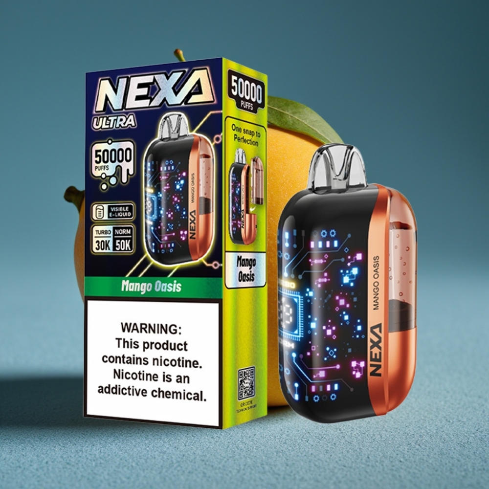 NEXA Ultra 50000 Puffs Disposable Vape Ốc Đảo Xoài 20ml 800mAh