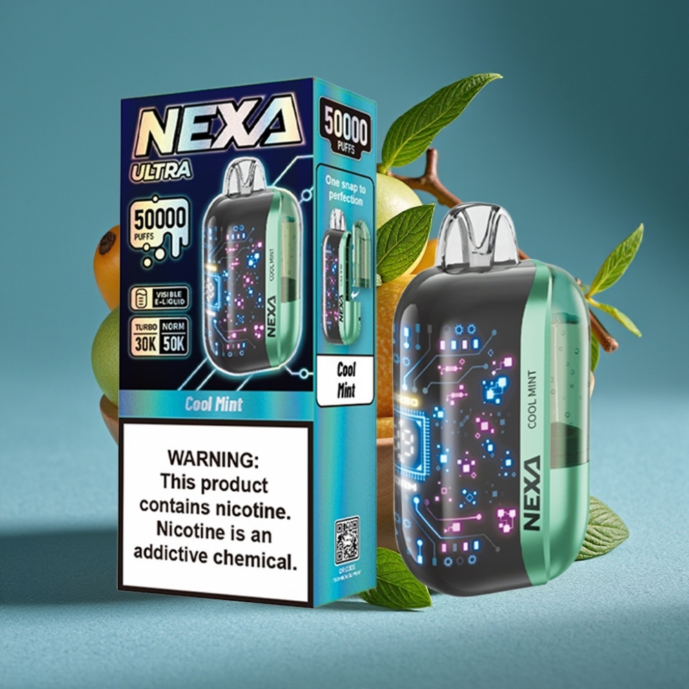 NEXA Ultra 50K Disposable Vape Bạc Hà Mát Lạnh 20ml 800mAh