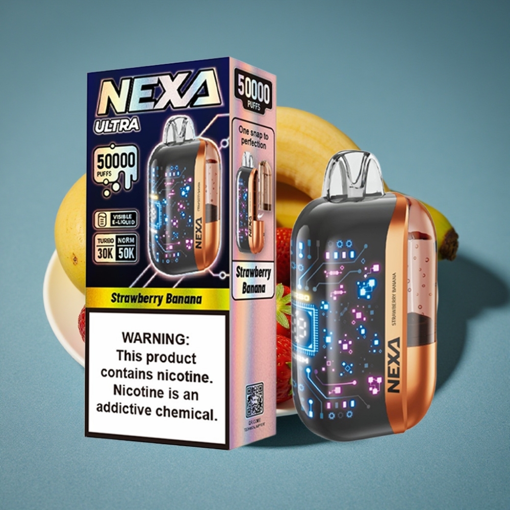 NEXA Ultra 50K Disposable Vape Dâu Chuối 20ml 800mAh