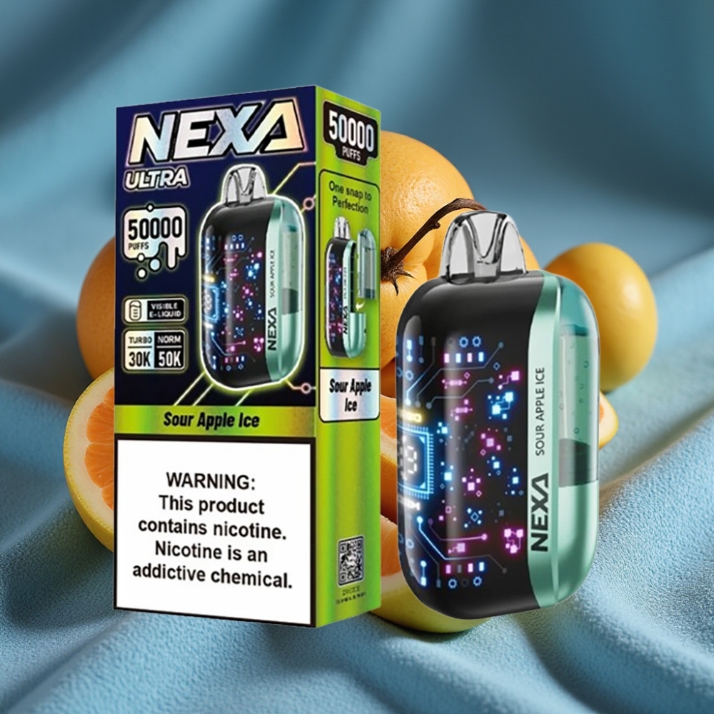 NEXA Ultra 50K Disposable Vape Táo Xanh Lạnh 20ml 5%