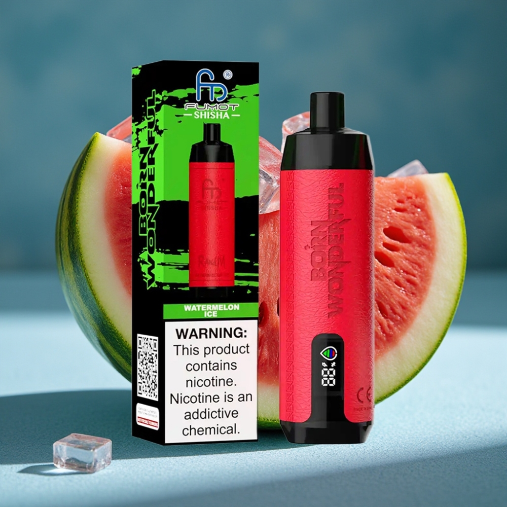RandM Fumot Shisha 10000 Puffs Disposable Vape Dưa Hấu Đá với Pin 850mAh