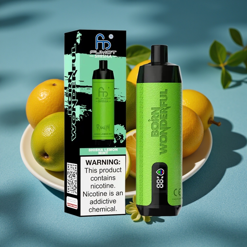 RandM Fumot Shisha 10000 Puffs Điếu Vape Dùng Một Lần Hương Chanh Bạc Hà