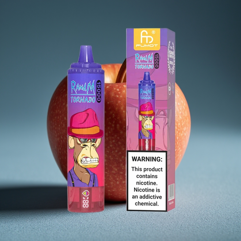 RandM Fumot Tornado 15000 Puffs Táo Xanh Disposable Vape Fumot RandM Tornado 15000 Puffs 25ml