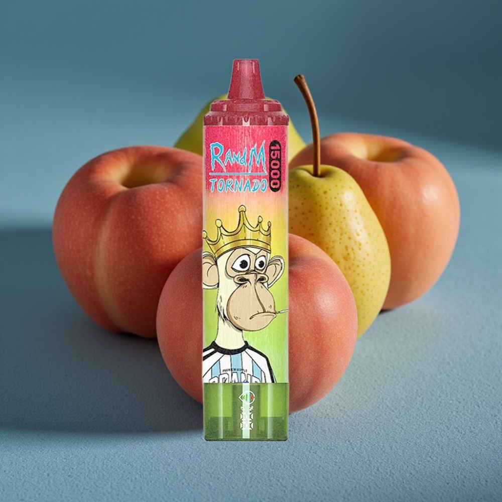 RandM Fumot Tornado 15000 Puffs Táo Đào Lê Disposable Vape