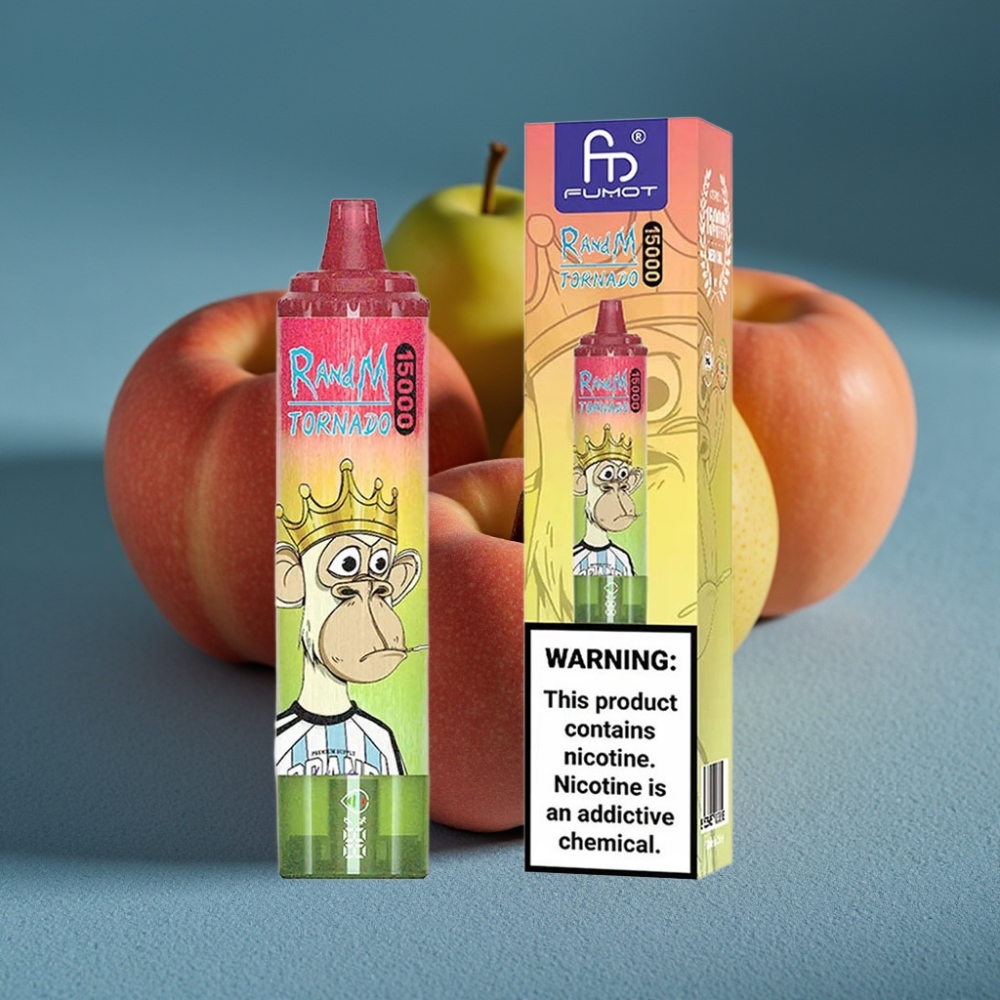 RandM Fumot Tornado 15000 Puffs Táo Đào Lê Disposable Vape