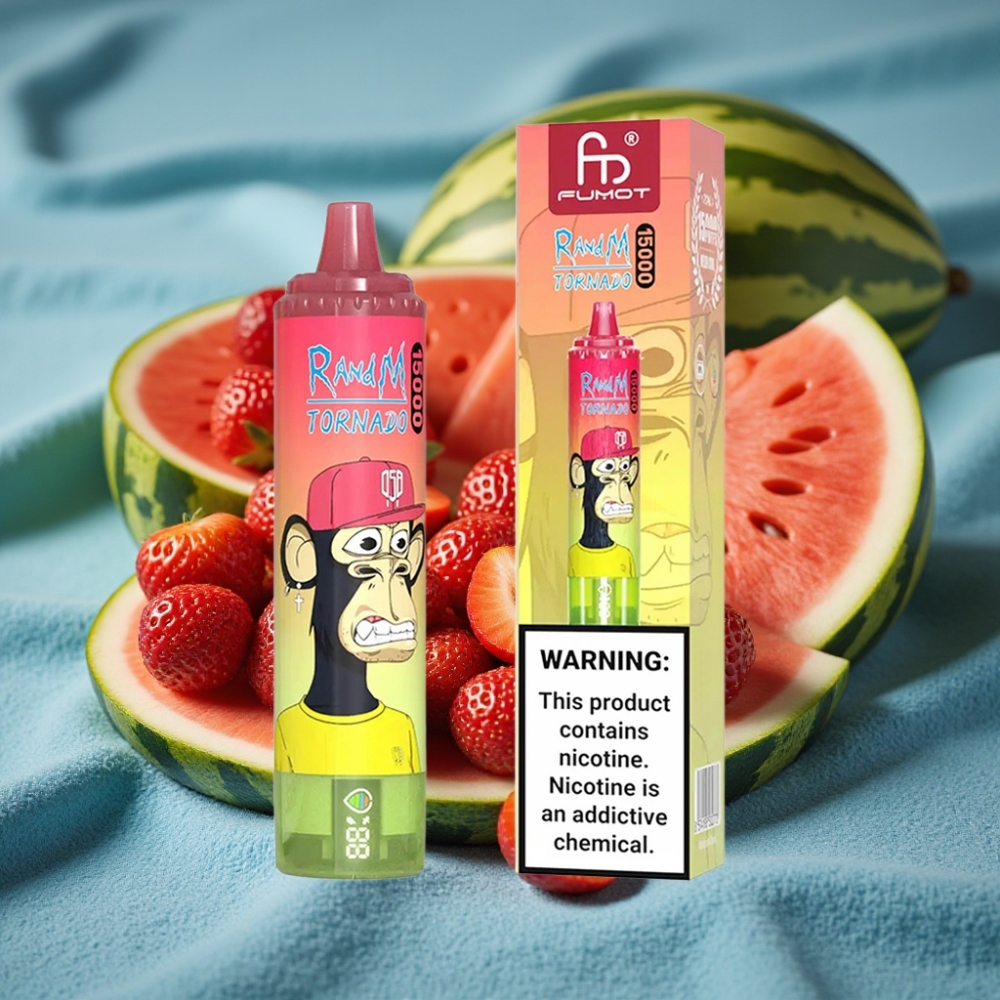 RandM Fumot Tornado 15000 Puffs Tinh Dâu Dâu Dưa Hấu Chanh Tươi