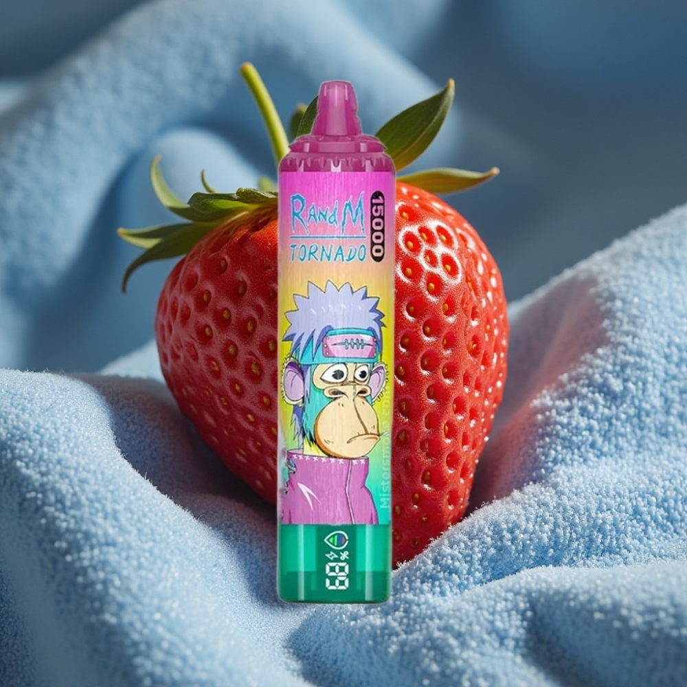 RandM Fumot Tornado 15000 Puffs Tinh Dâu Dâu Tây Đá Xay Disposable Vape