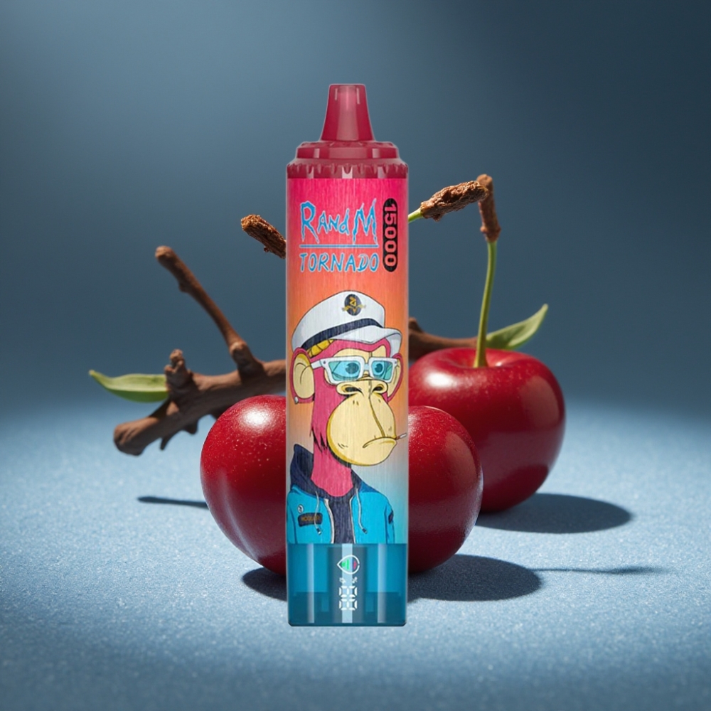 RandM Fumot Tornado 15000 Puffs Điện Tử Vape Cherry Pin Sạc Type-C