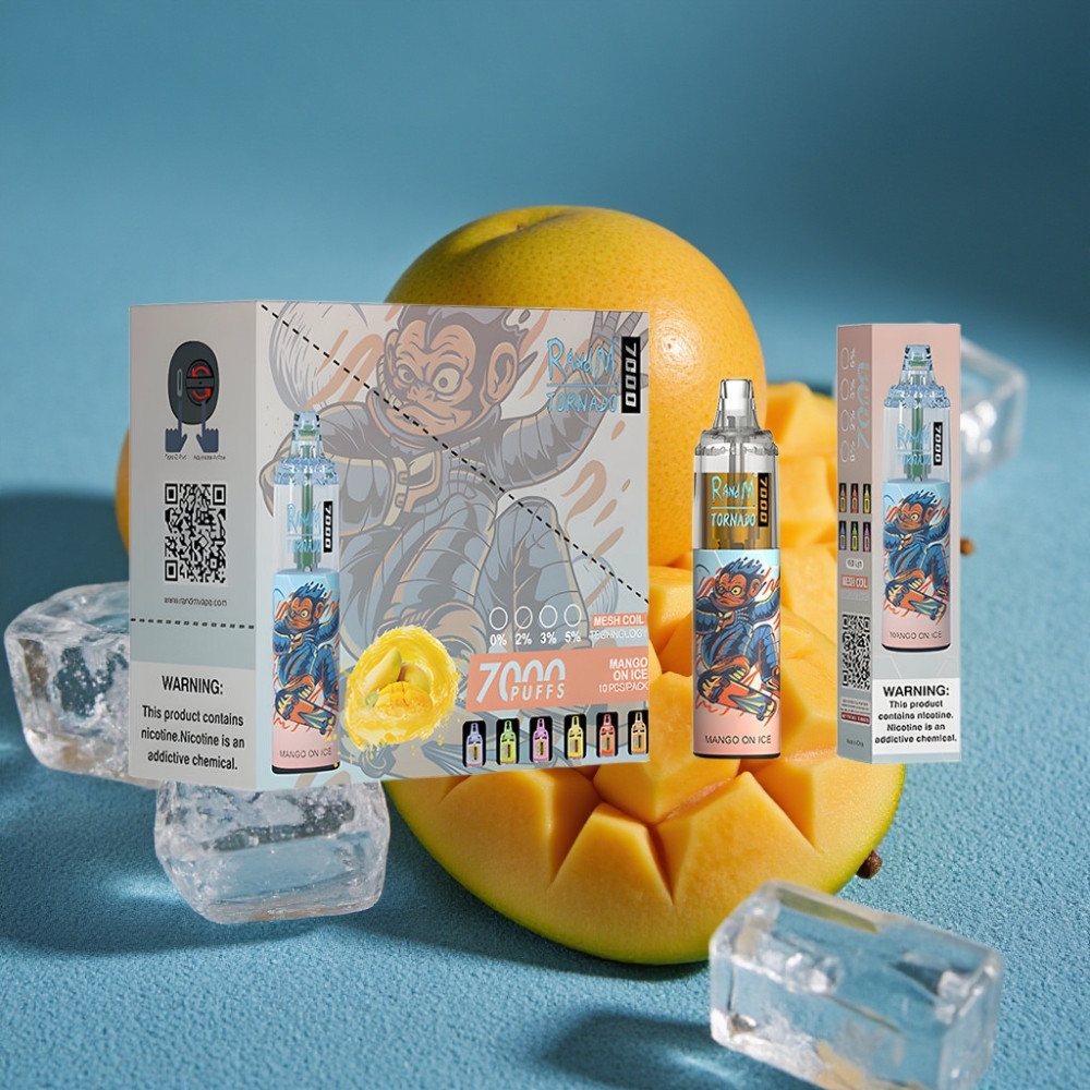 RandM Fumot Tornado 7000 Puffs Disposable Vape Xoài Đá