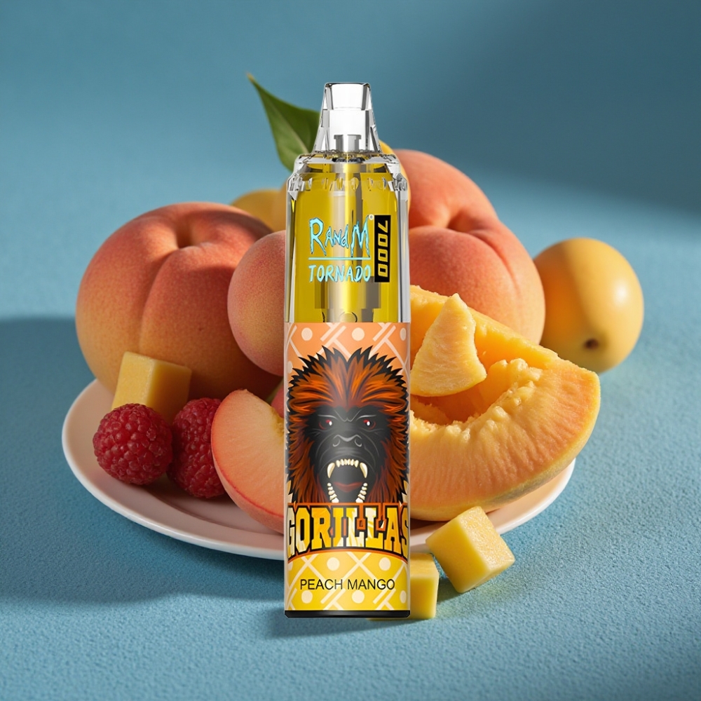 RandM Fumot Tornado 7000 Puffs Disposable Vape Đào Xoài 14ML