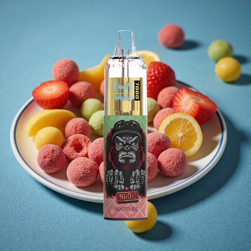RandM Fumot Tornado 7000 Puffs Túi Xách Disposable Vape Kẹo Dẻo & Fumot Tornado 7000 Disposable Vape 14ML