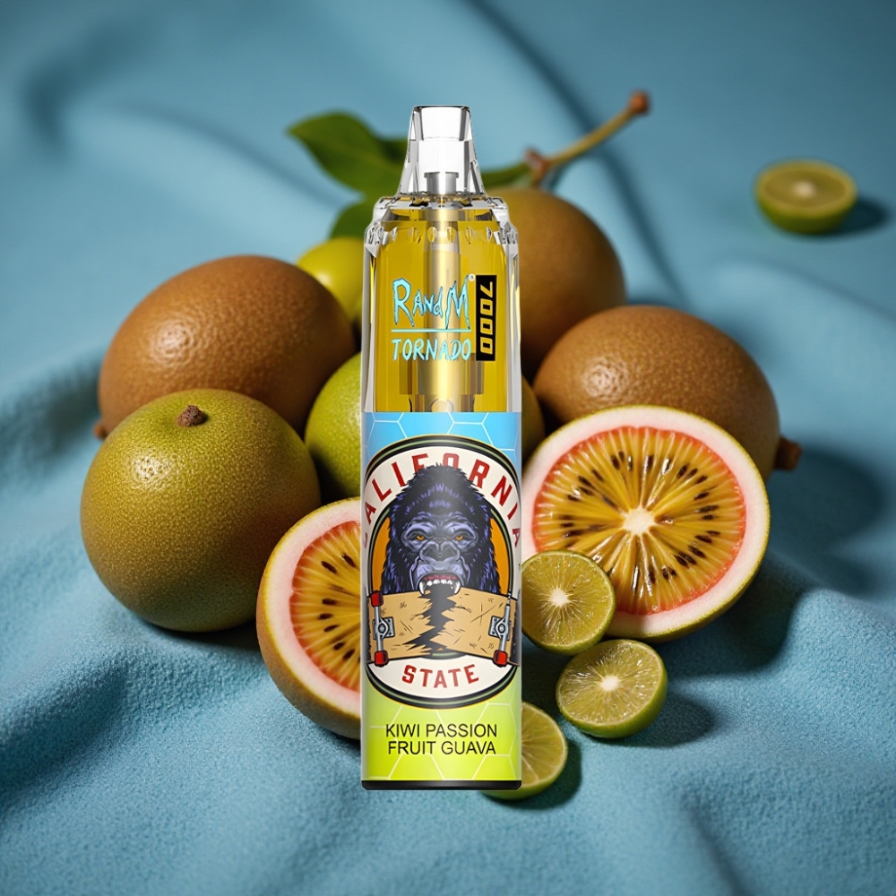 RandM Fumot Tornado 7000 Puffs Tinh Dầu 14ML Hương Kiwi Chanh Dây Ổi Disposable Vape