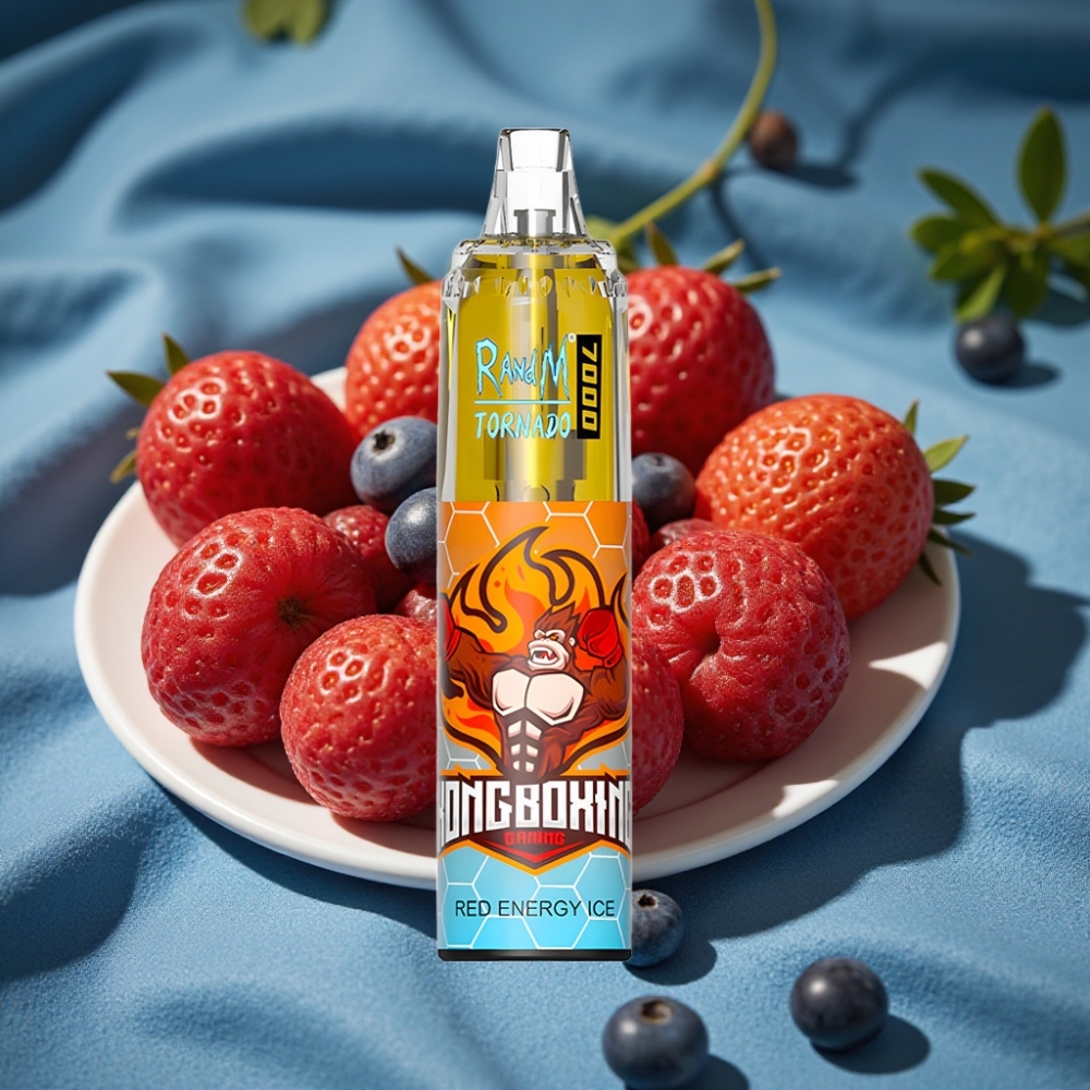 RandM Fumot Tornado 7000 Puffs Tinh Dầu 14ML Điếu Vape Dùng Một Lần Vị Đá Năng Lượng Đỏ