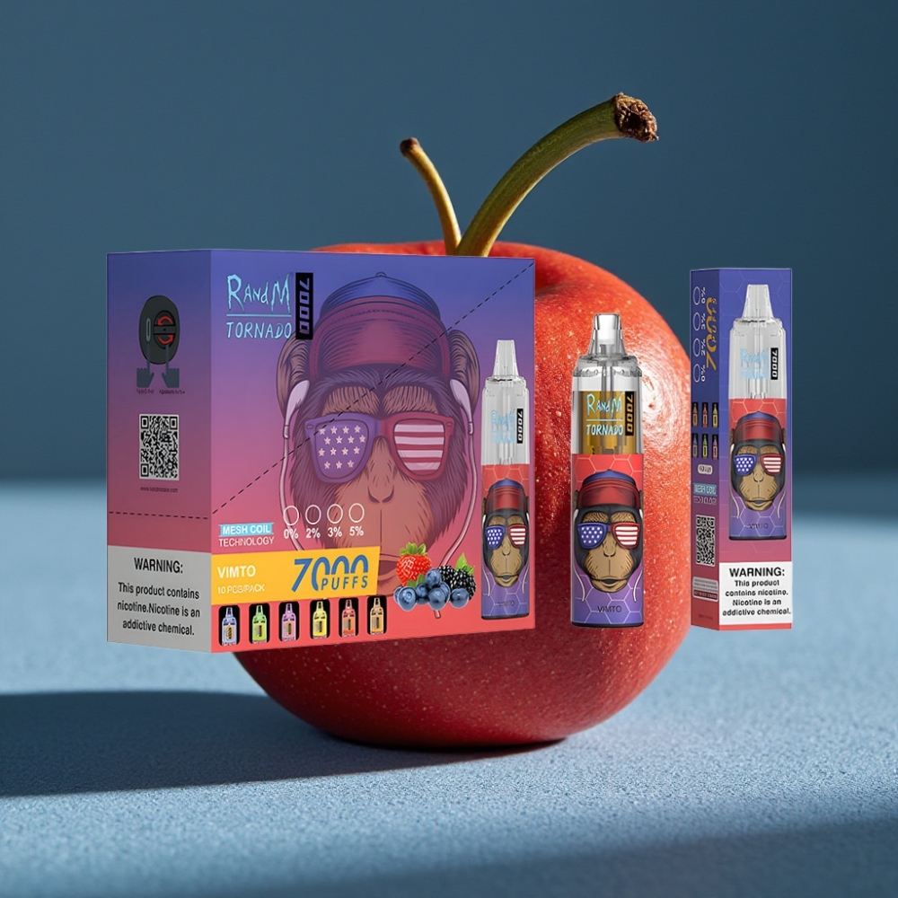 RandM Fumot Tornado 7000 Puffs Vape Disposable Vimto và Pin 850 MAH