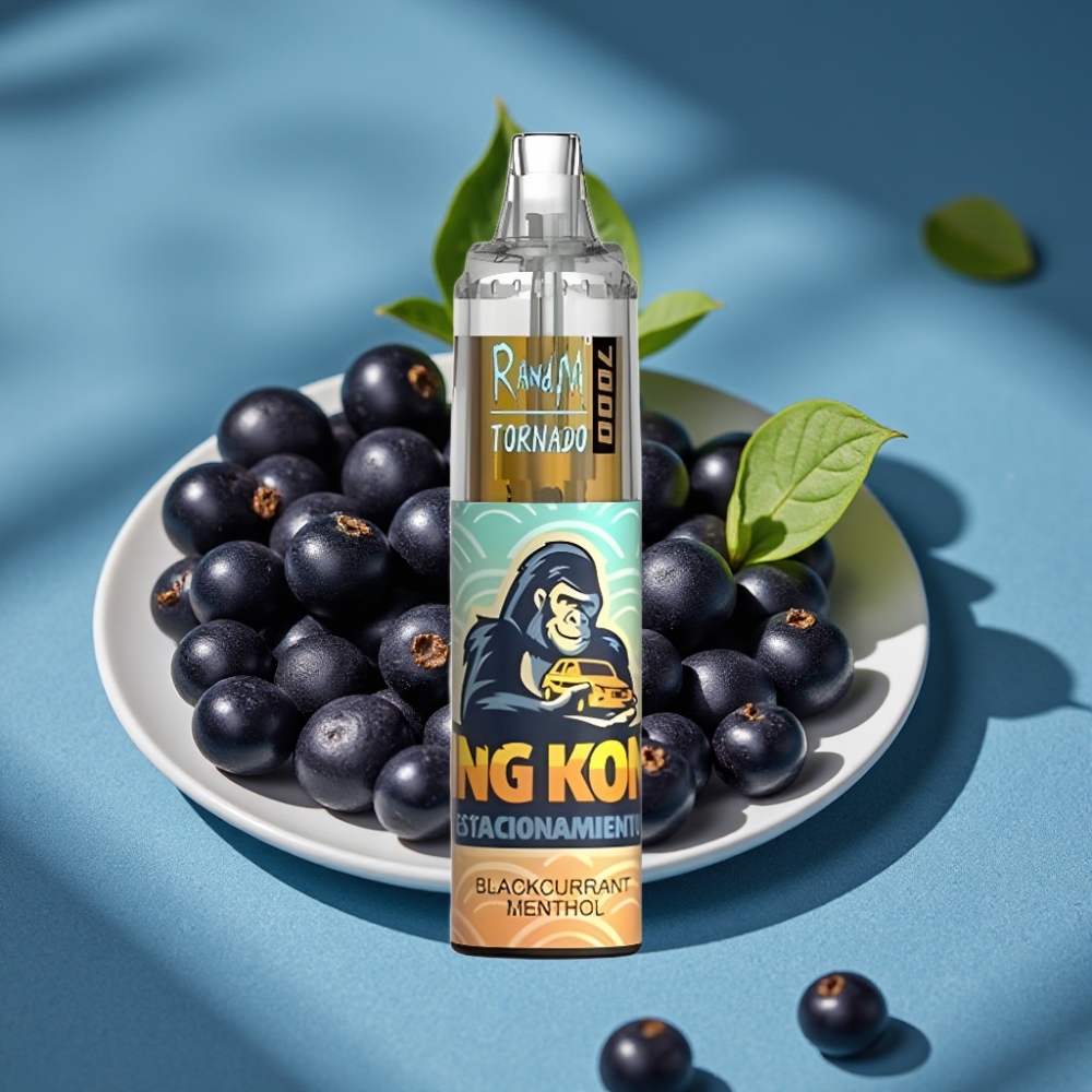 RandM Fumot Tornado 7000 Puffs Đen Nho Bạc Hà Disposable Vape