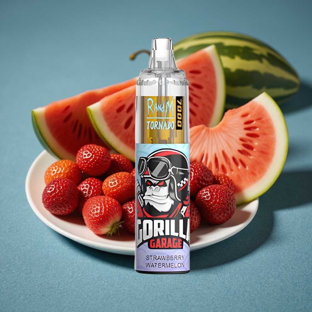 RandM Fumot Tornado 7000 Puffs Điếu Vape Dùng Một Lần Dâu Dưa Hấu Pin 850MAH