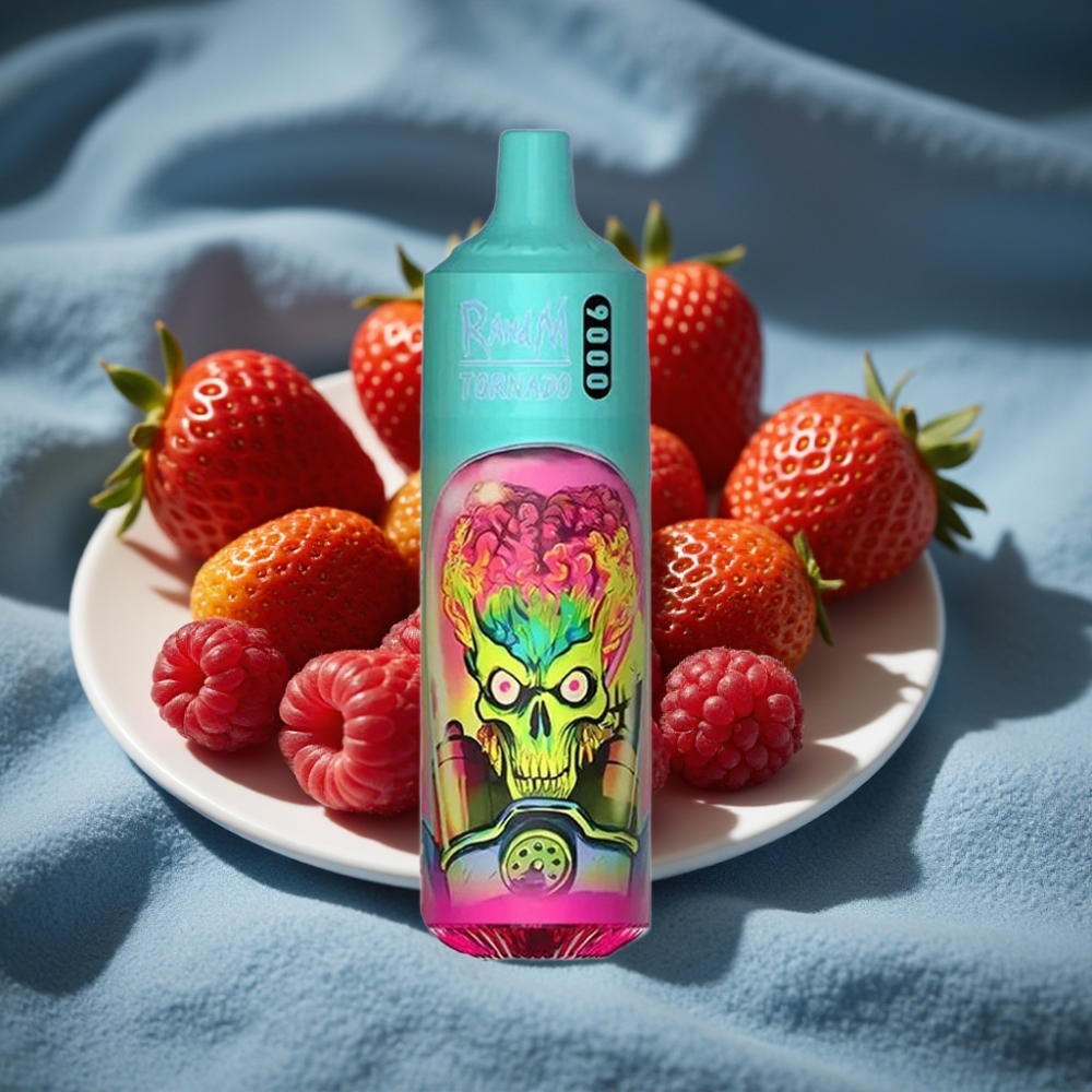 RandM Fumot Tornado 9000 Puffs Disposable Vape Dâu Mâm Xôi