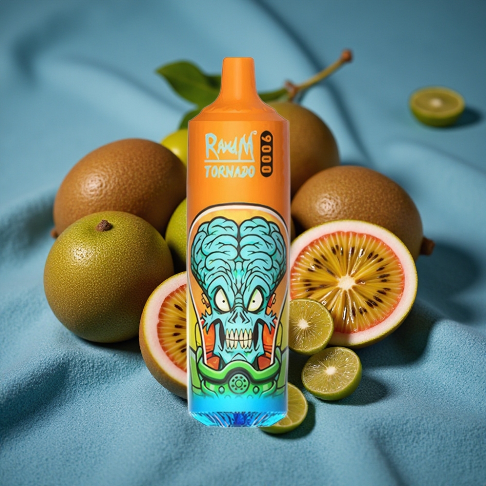 RandM Fumot Tornado 9000 Puffs Disposable Vape Kiwi Chanh Dây Ổi
