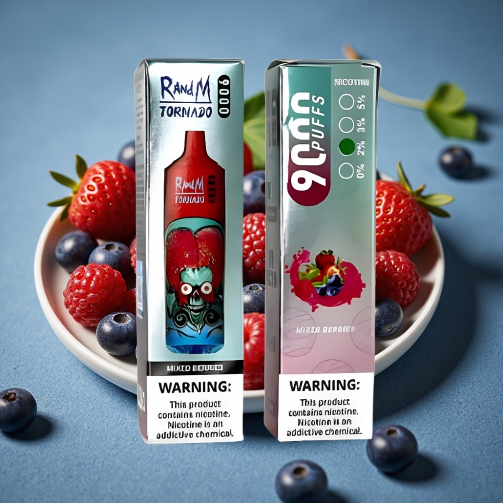 RandM Fumot Tornado 9000 Puffs Disposable Vape Quả Mọng Hỗn Hợp