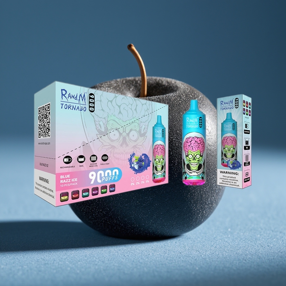 RandM Fumot Tornado 9000 Puffs Disposable Vape Rồng Đen Đá Lạnh