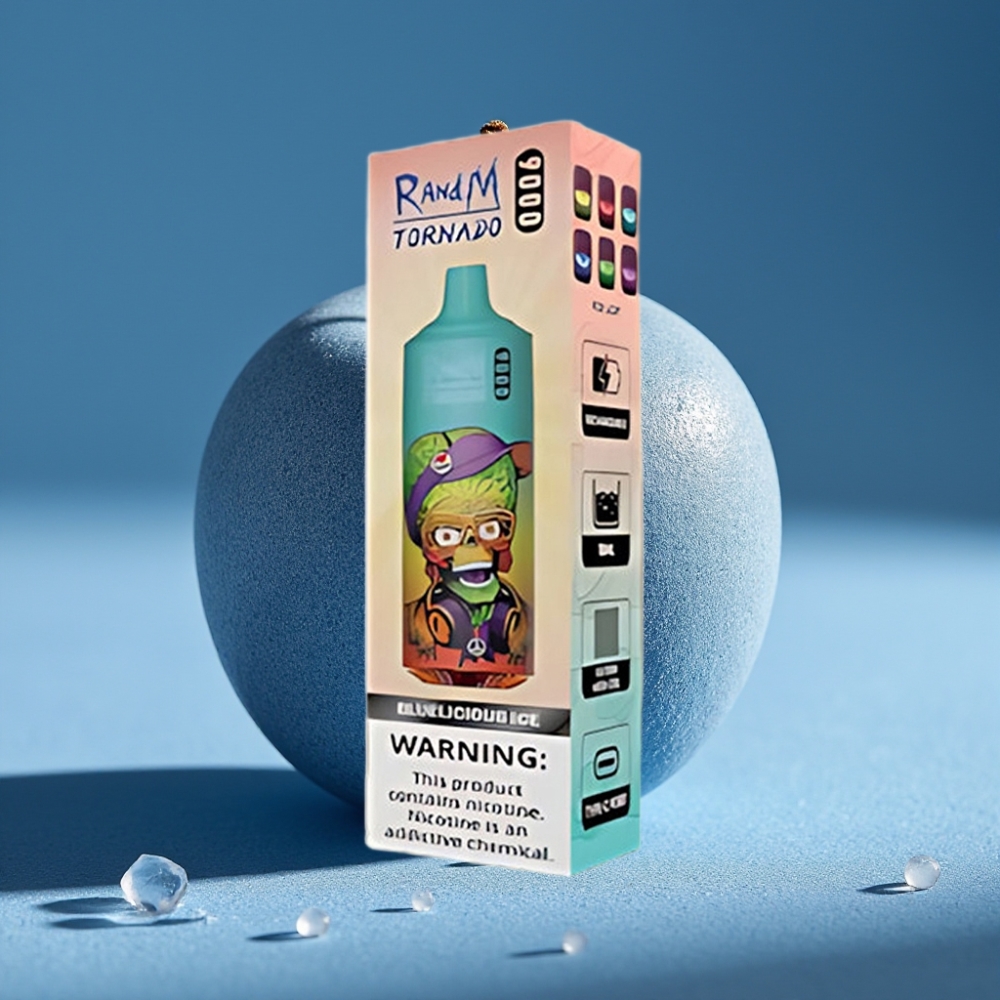 RandM Fumot Tornado 9000 Puffs Đá Xanh Dương