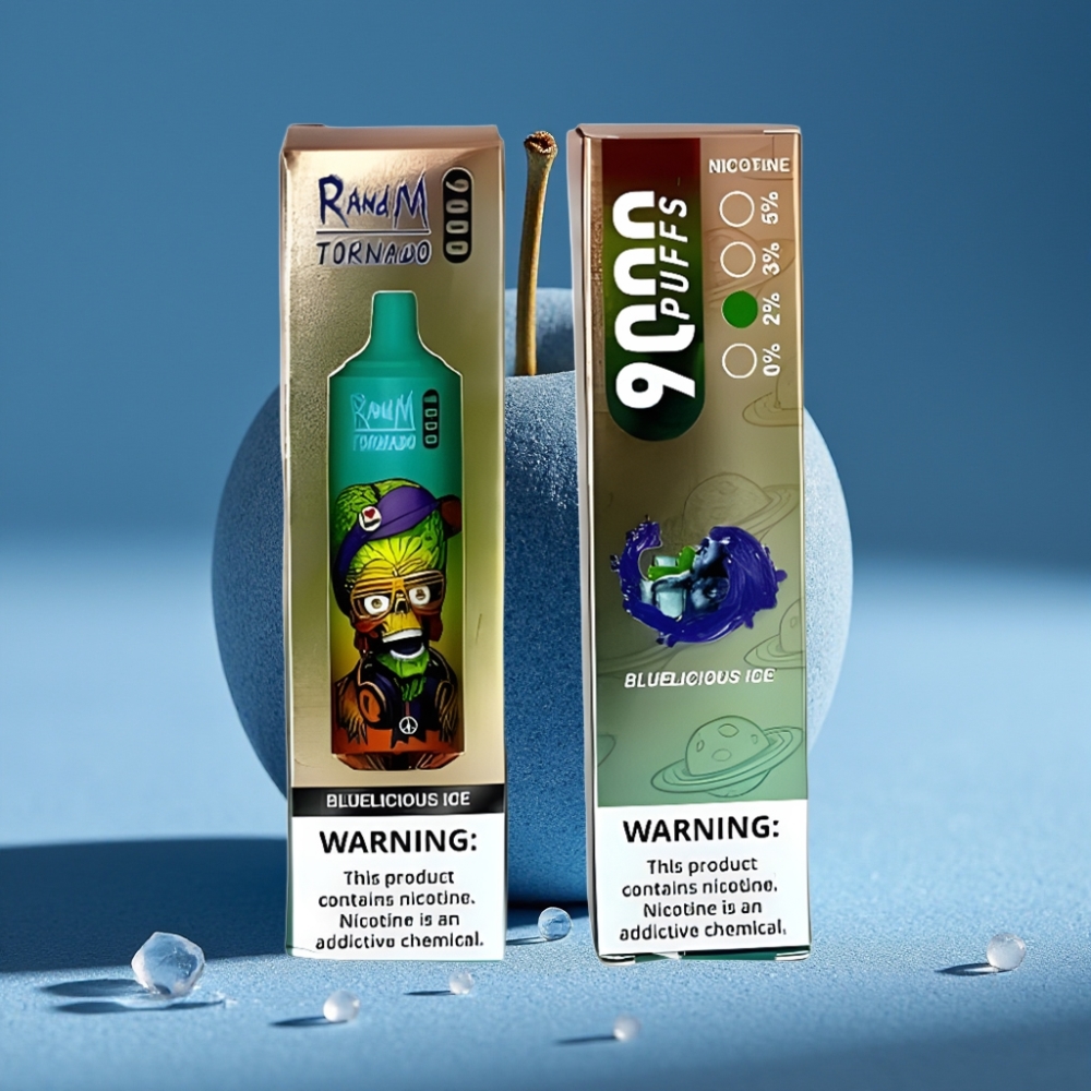 RandM Fumot Tornado 9000 Puffs Đá Xanh Dương