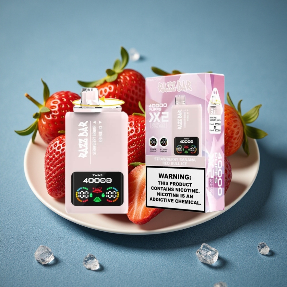 Razz Bar 40000 Puffs Disposable Vape DÂU CHUỐI & RED BULL ĐÁ