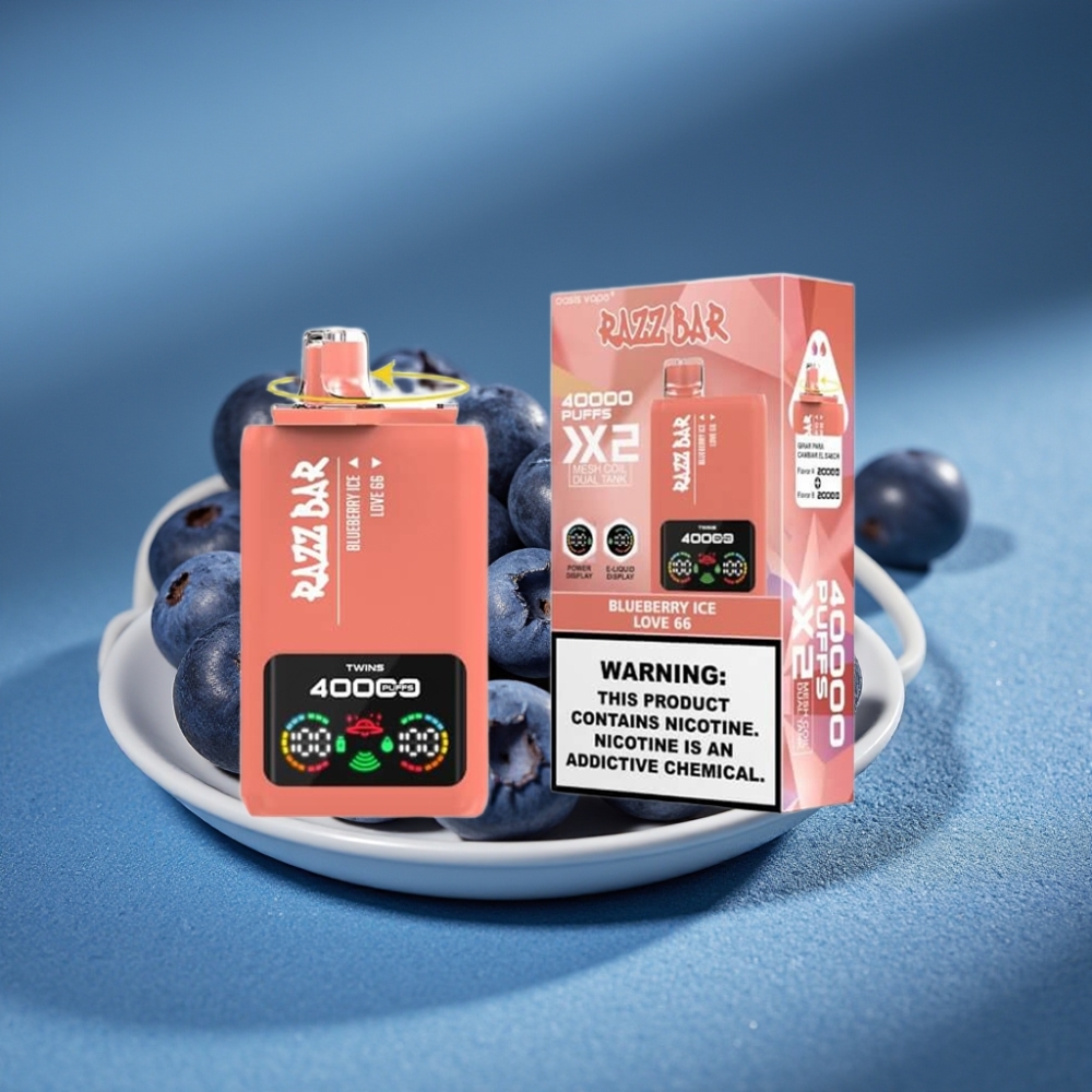 Razz Bar 40000 Puffs Disposable Vape VIỆT QUẤT ĐÁ & LOVE 66 Màn Hình Điện
