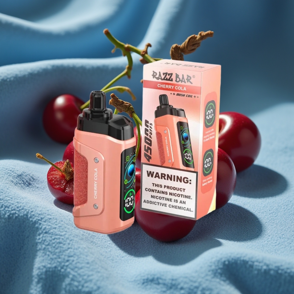 Razz Bar 45000 Puffs Disposable Vape Anh Đào Cola với Pin 650mAh
