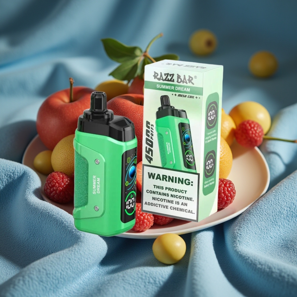 Razz Bar 45000 Puffs Disposable Vape Giấc Mơ Mùa Hè với Pin 650mAh