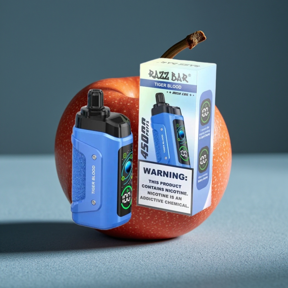 Razz Bar 45000 Puffs Disposable Vape Máu Hổ với Pin 650mAh