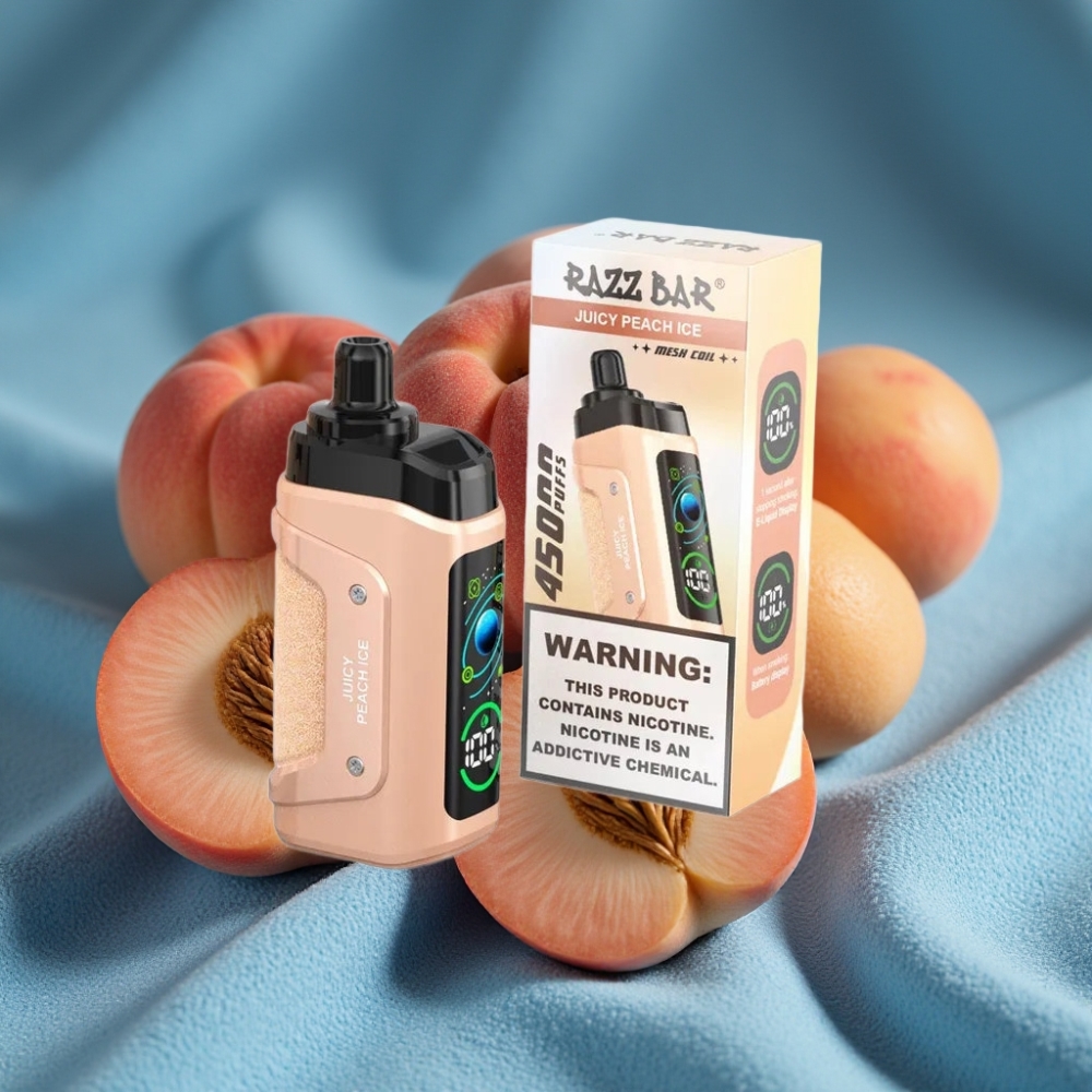 Razz Bar 45000 Puffs Disposable Vape Đào Tươi Mát Lạnh với Pin 650mAh