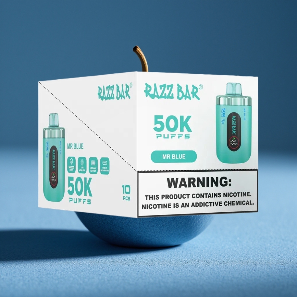 Razz Bar 50K Puffs Disposable Vape Mr Xanh - Pin 650mAh