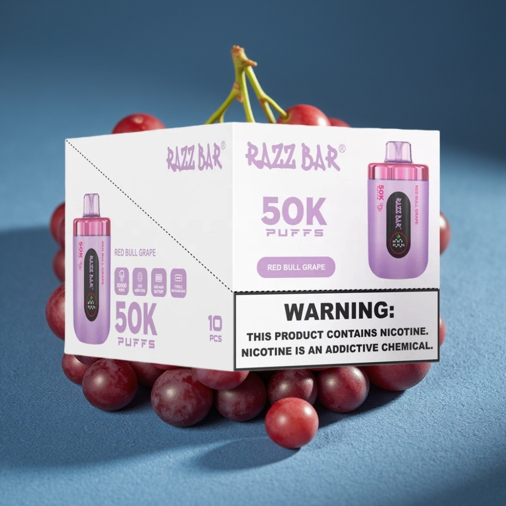 Razz Bar 50K Puffs Disposable Vape Nho Red Bull 50.000 Lần Hút Pin 650mAh