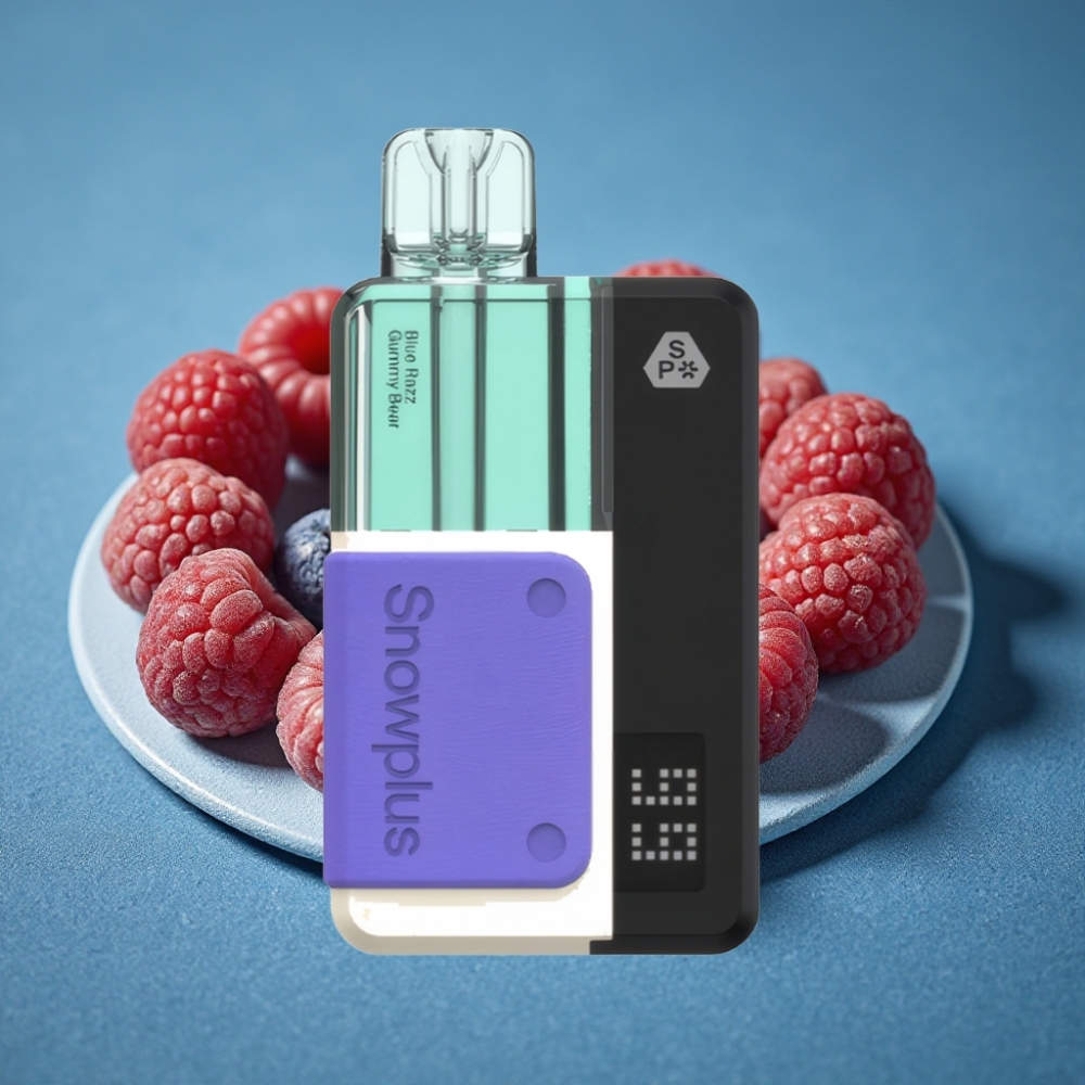 Snowplus Swift 15000 Puffs Pod Kit Gấu Dẻo Razz Xanh Dual Mesh 1000mAh