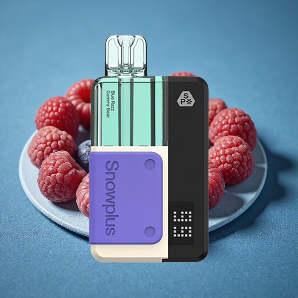 Snowplus Swift 5000 Puffs Prefilled Pod Kit Viên Kẹo Dẻo Razz Xanh 1000 mAh